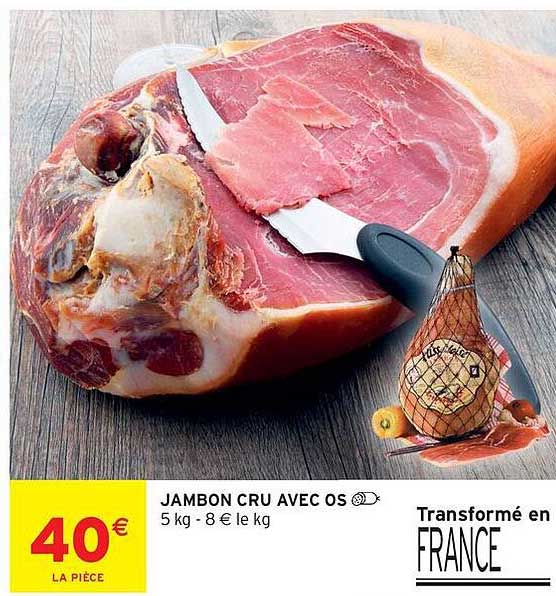 JAMBON CRU AVEC OS