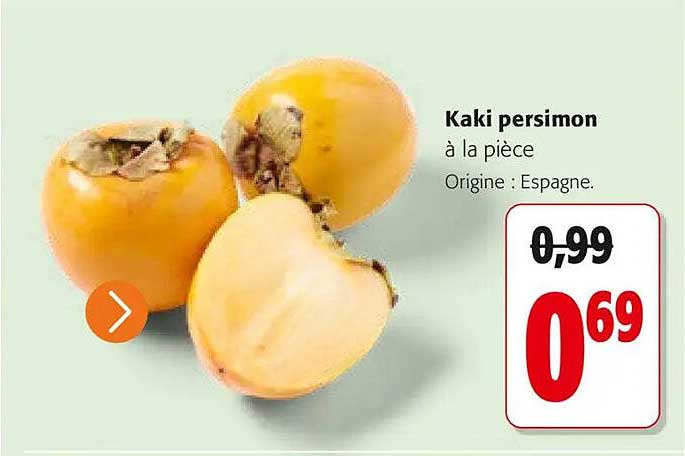 Kaki persimon à la pièce