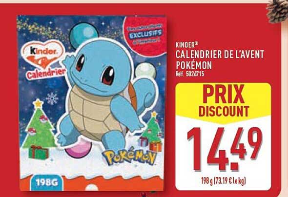 Kinder Calendrier de l’avent Pokémon
