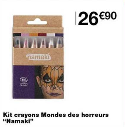 Kit crayons Mondes des horreurs “Namaki”