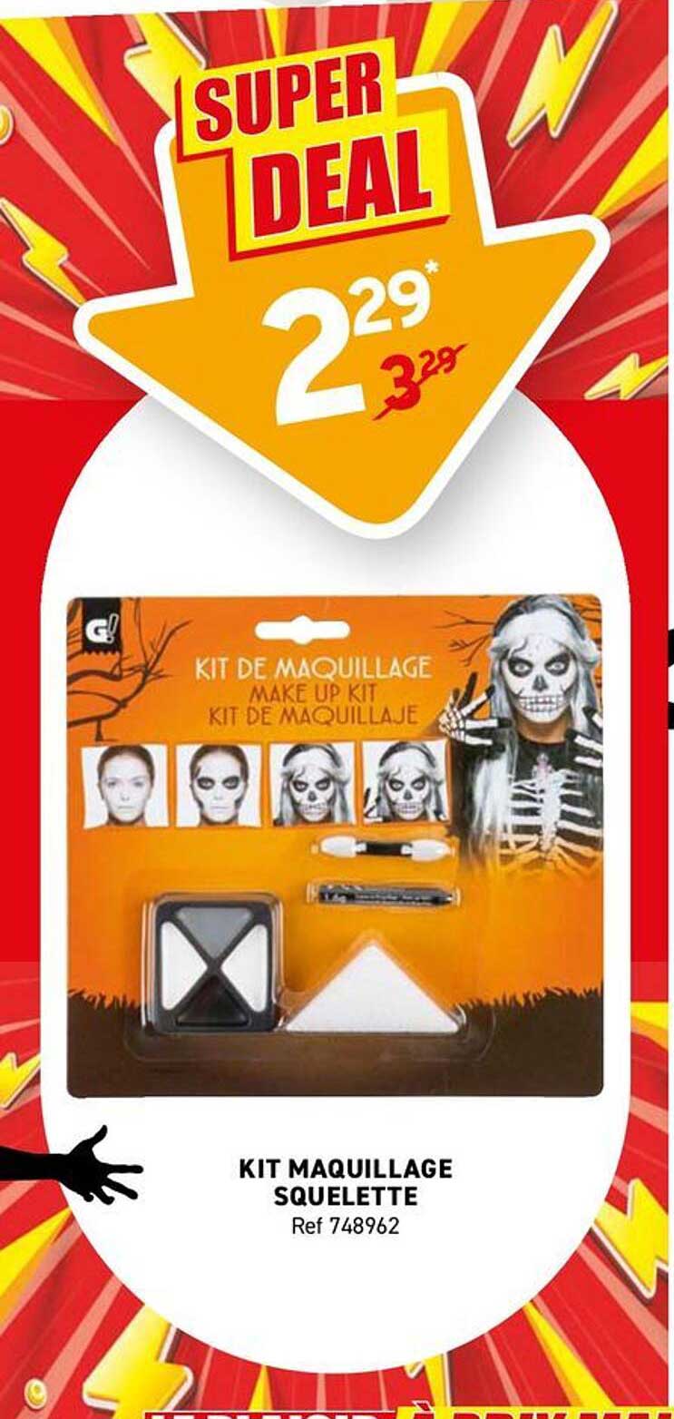 KIT MAQUILLAGE SQUELETTE