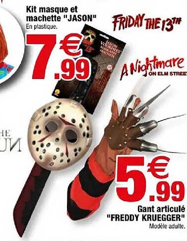 Kit masque et machette "JASON"