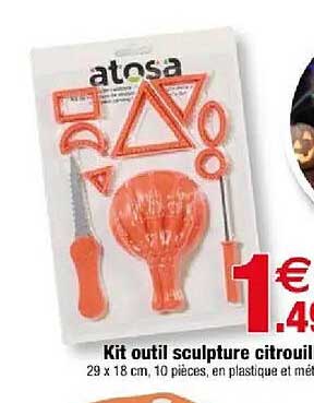 Kit outil sculpture citrouille