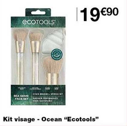 Kit visage - Ocean “Ecotools”