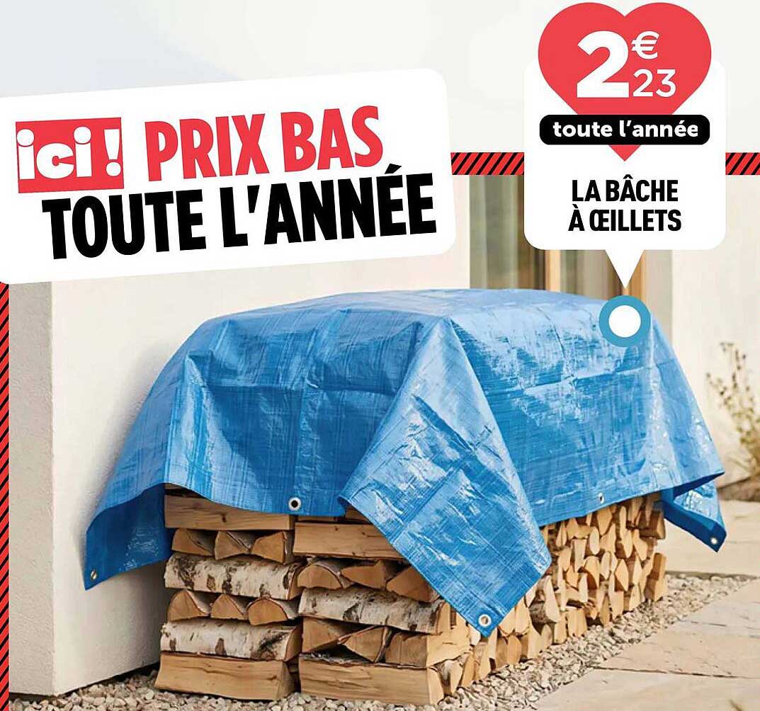 LA BÂCHE À ŒILLETS