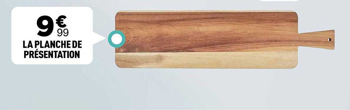 LA PLANCHE DE PRÉSENTATION