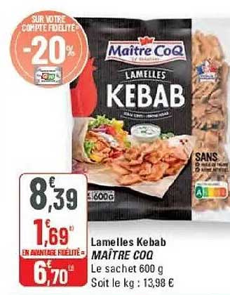Lamelles Kebab MAÎTRE COQ