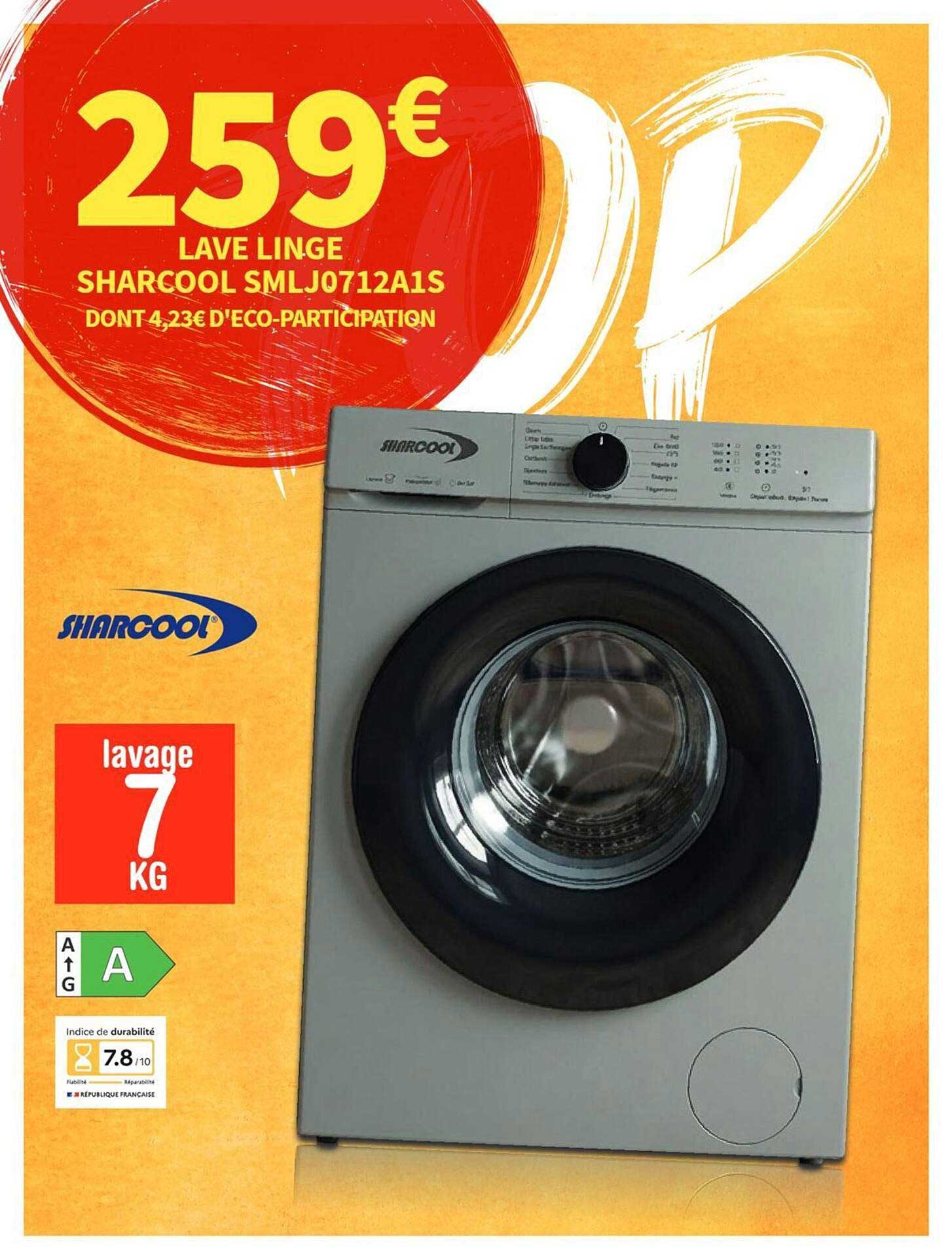 LAVE LINGE SHARCOOL SMLJ0712A1S
