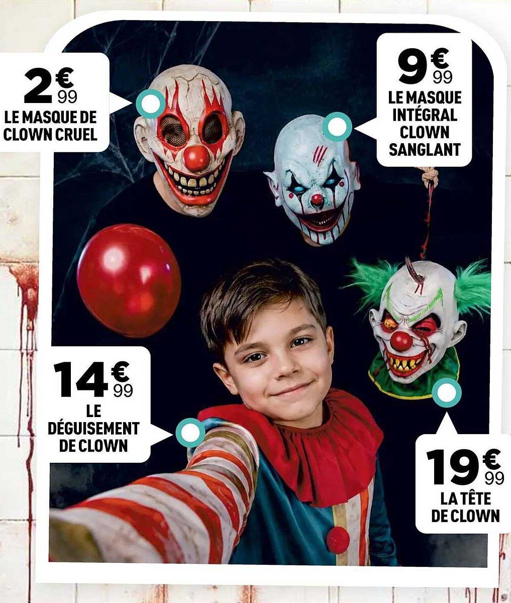 LE MASQUE DE CLOWN CRUEL