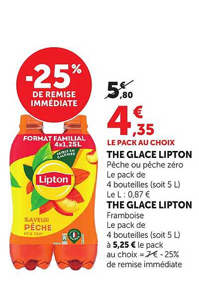 LE PACK AU CHOIX THE GLACE LIPTON