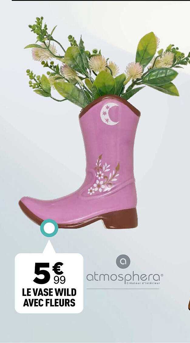 LE VASE WILD AVEC FLEURS