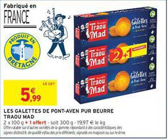 LES GALETTES DE PONT-AVEN PUR BEURRE TRAOU MAD