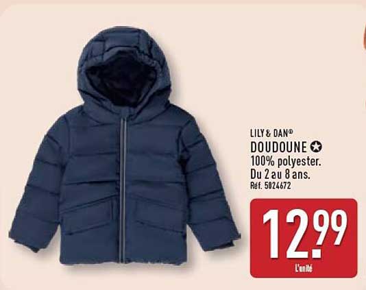 LILY & DAN® DOUDOUNE 100% polyester. Du 2 au 8 ans. Réf. 5024672