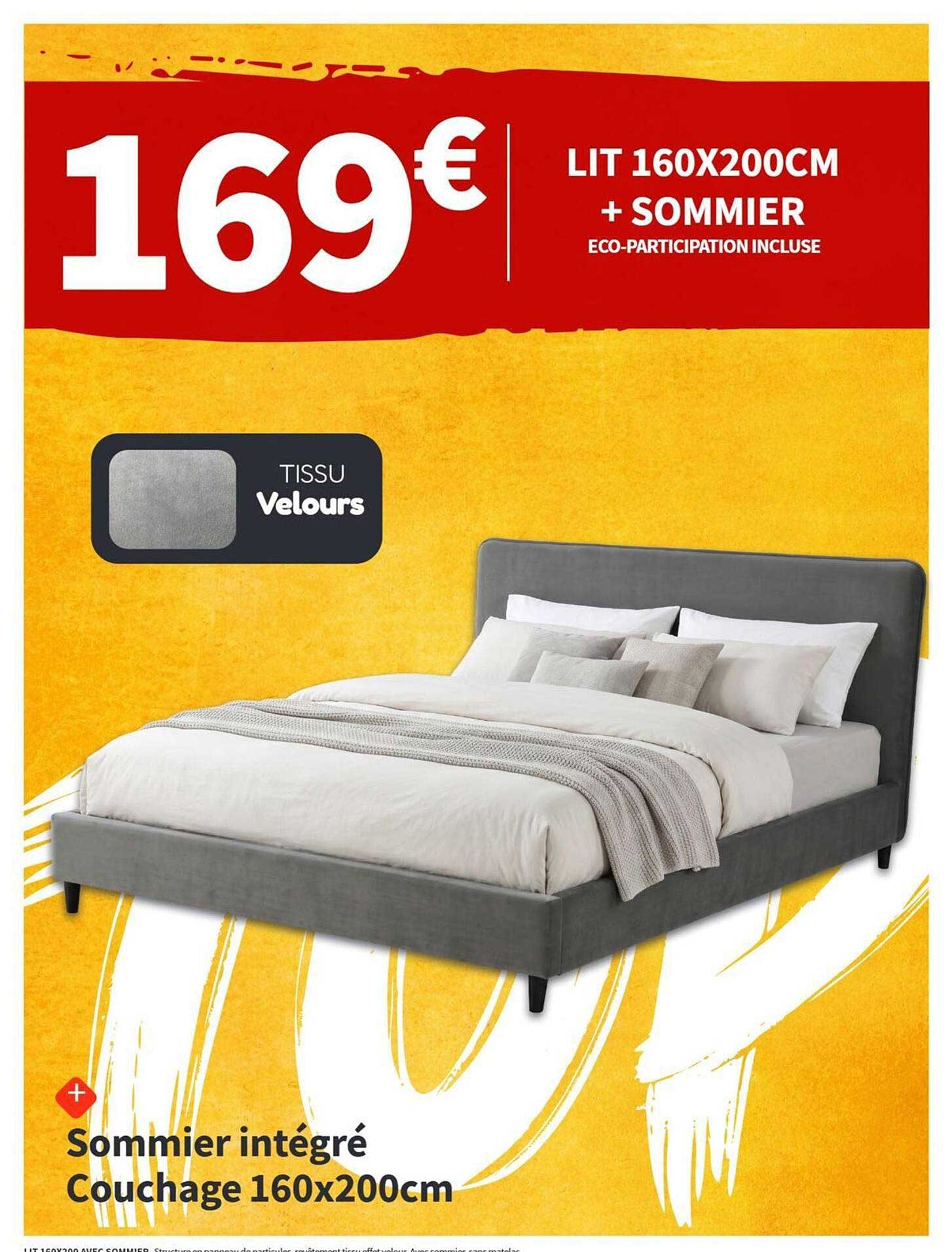 LIT 160X200CM + SOMMIER