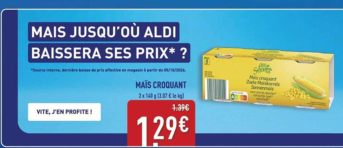 MAIS JUSQU'OÙ ALDI BAISSERA SES PRIX* ?
