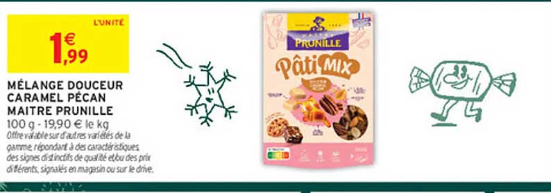MÉLANGE DOUCEUR CARAMEL PECAN MAITRE PRUNILLE