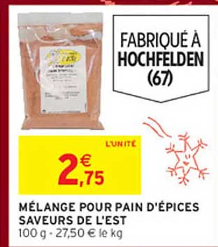 MÉLANGE POUR PAIN D’ÉPICES SAVEURS DE L’EST