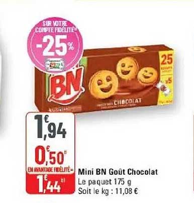 Mini BN Goût Chocolat