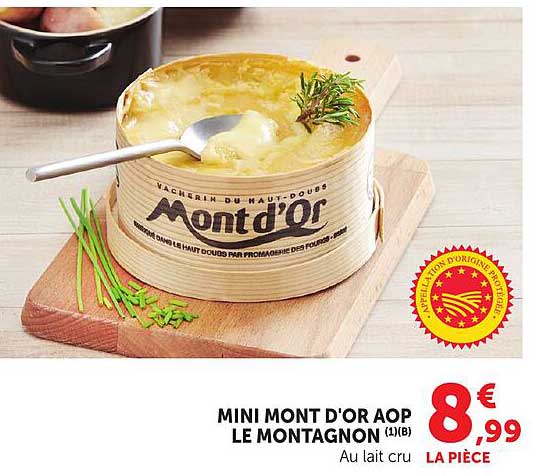 MINI MONT D'OR AOP LE MONTAGNON (1)(B) Au lait cru