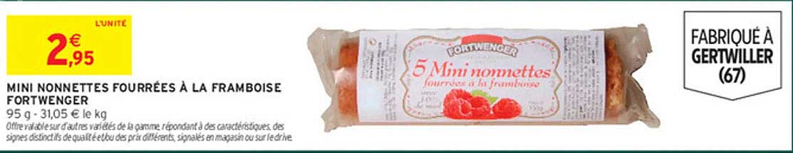 MINI NONNETTES FOURRÉES À LA FRAMBOISE FORTWENGER