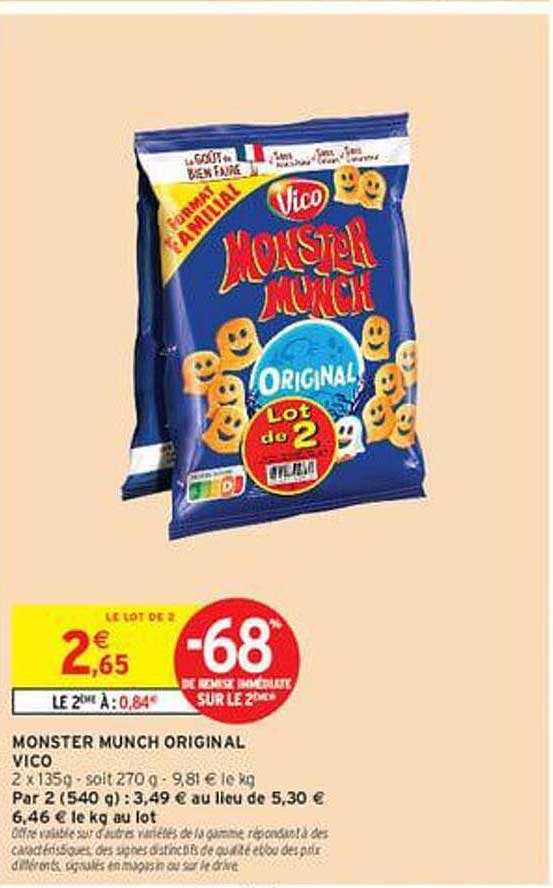 MONSTER MUNCH ORIGINAL VICO