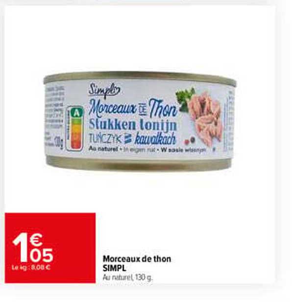 Morceaux de thon SIMPL