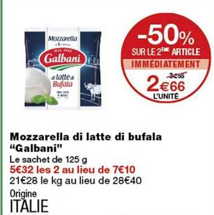 Mozzarella di latte di bufala “Galbani”