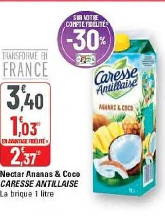 NECTAR ANANAS & COCO CARESSE ANTILLAISE