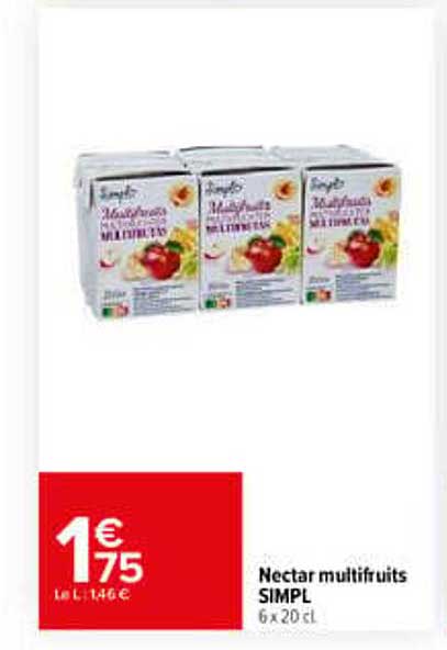 Nectar multfruits SIMPL 6 x 20 cl