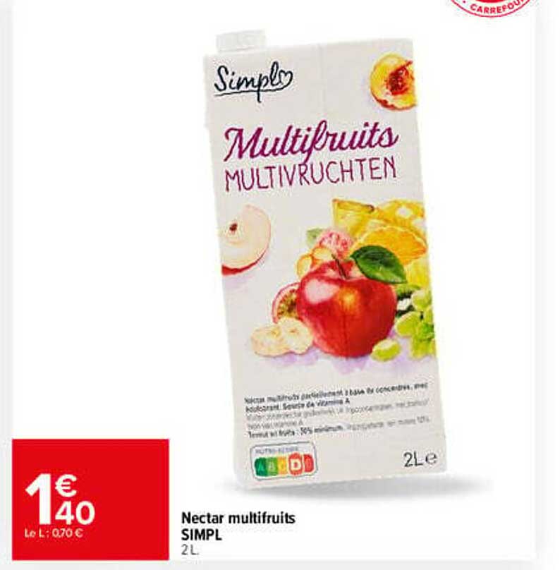 Nectar multifruits SIMPL 2L