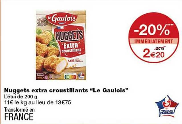 Nuggets extra croustillants “Le Gaulois”