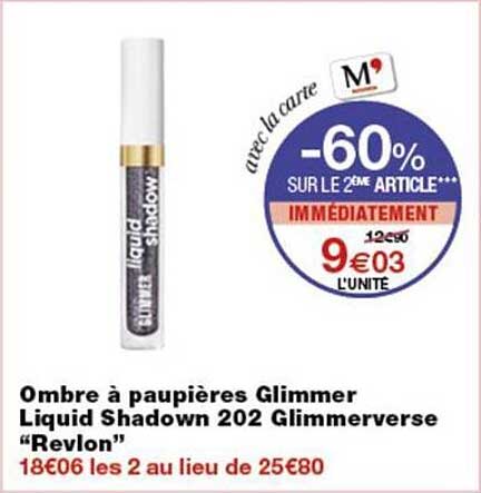 Ombre à paupières Glimmer Liquid Shadow 202 Glimmerverse “Revlon”