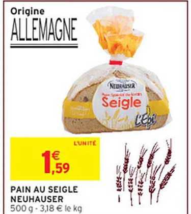 PAIN AU SEIGLE NEUHAUSER