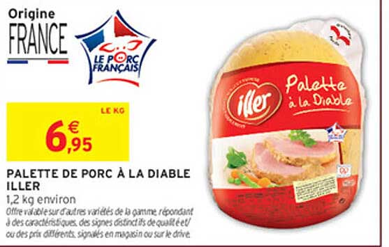 PALETTE DE PORC À LA DIABLE ILLER