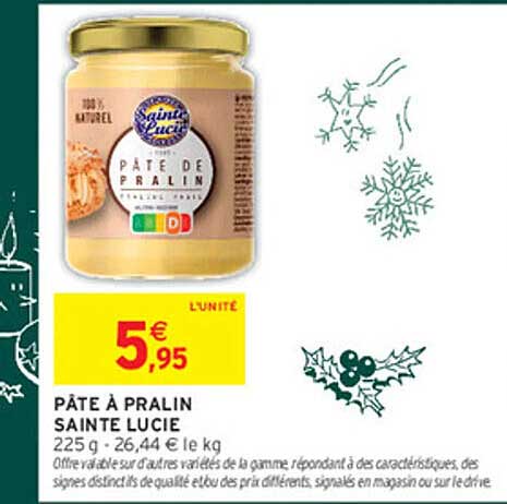 PÂTE À PRALIN SAINTE LUCIE