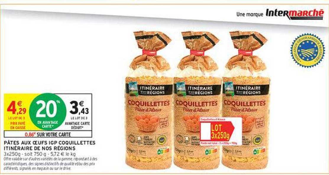 PÂTES AUX OEUFS IGP COQUILLETTES ITINÉRAIRE DE NOS RÉGIONS