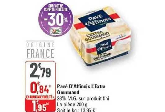 Pavé D'Affinois L'Extra Gourmand