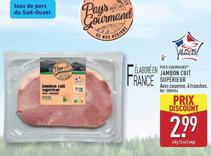 PAYS GOURMAND® JAMBON CUIT SUPÉRIEUR