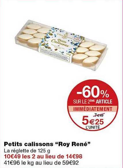 Petits calissons “Roy René”