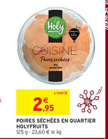 POIRES SÉCHÉES EN QUARTIER HOLYFRUITS