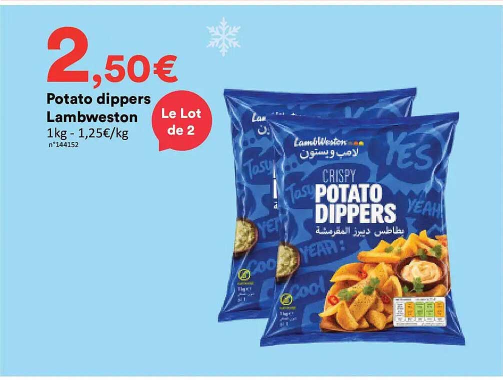 Potato dippers Lambweston