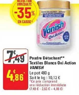 Poudre Détachant** Textiles Blancs Oxi Action VANISH