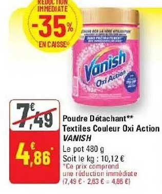 Poudre Détachant** Textiles Couleur Oxi Action VANISH