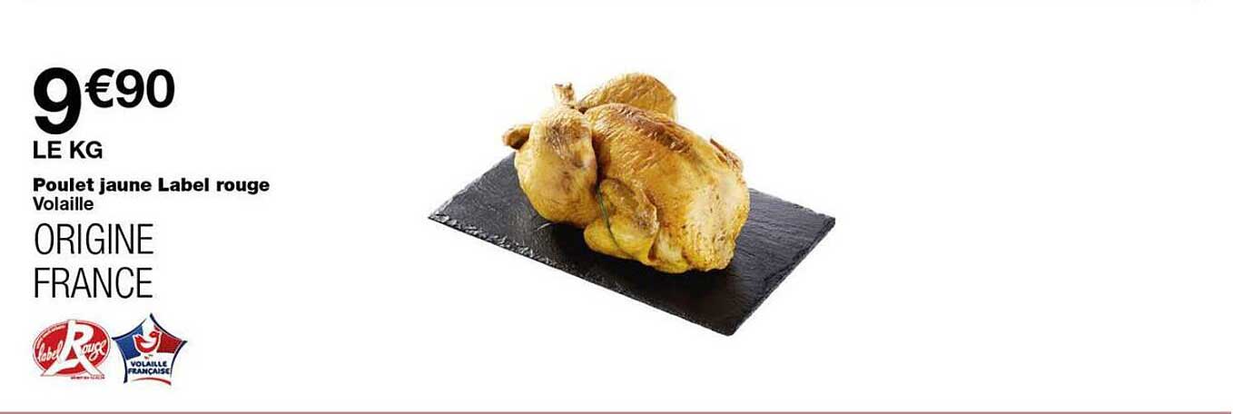 Poulet jaune Label rouge