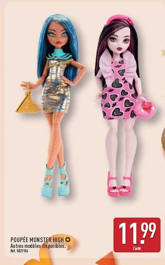 POUPÉE MONSTER HIGH Autres modèles disponibles. Réf. 5021106