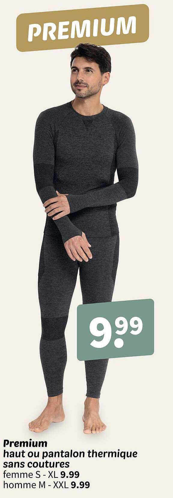 Premium haut ou pantalon thermique sans coutures