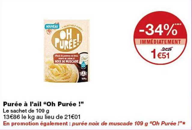 Purée à l’ail “Oh Purée !”
