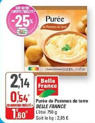 Purée de Pommes de terre BELLE FRANCE