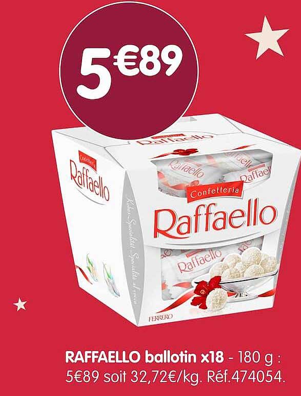 RAFFAELLO ballotin x18 - 180 g