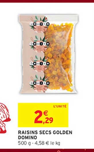RAISINS SECS GOLDEN DOMINO